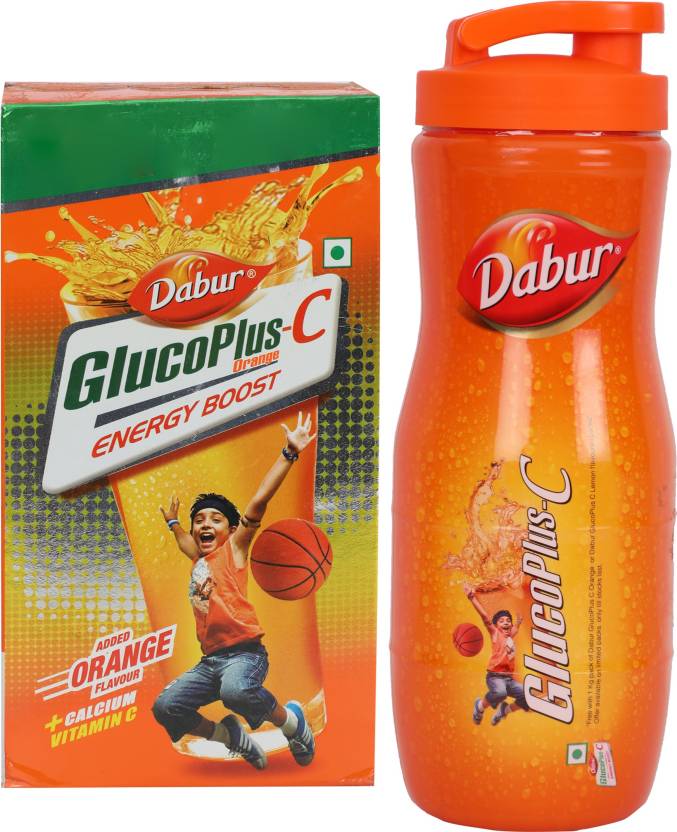 Dabar GlucoPlus - C Orange 500gm ( free Sipper worth-85/- )