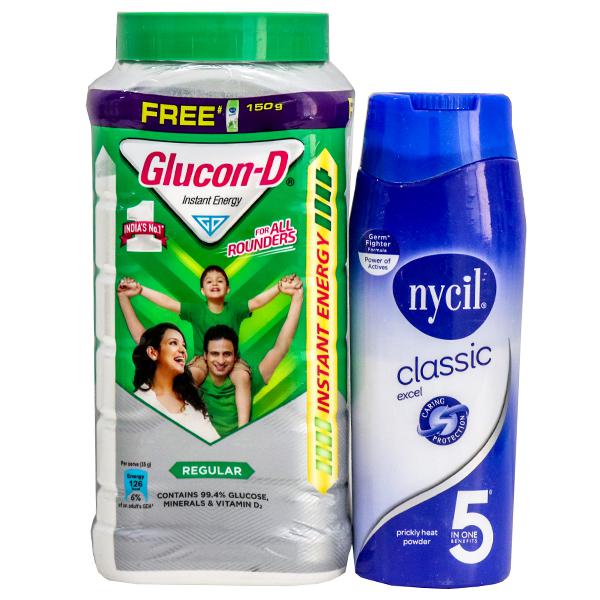 Glucon - D Regular 1kg Jar ( free Glucon D Orange 250g )